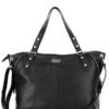 Tiano Collection Handbag Milano Shopper Color Black Front-Open