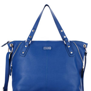 Tiano Collection Handbag Milano Shopper Color Bluette Front Open