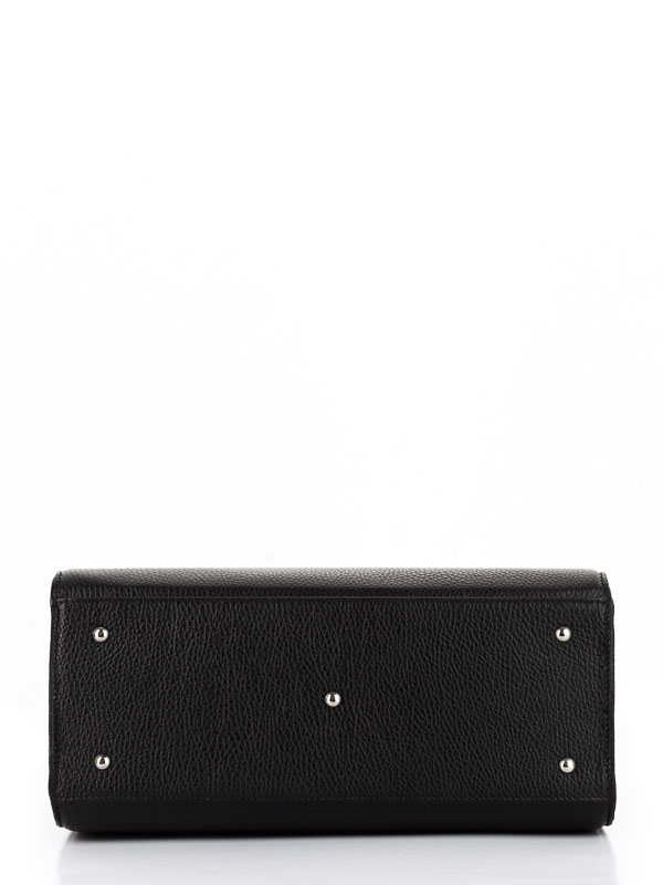 Tiano Collection Handbag Roma Saddler Color Black and Beige Base