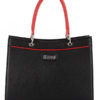 Tiano Collection Tasche Roma Saddler Farbe Schwarz und Rot Vorderseite