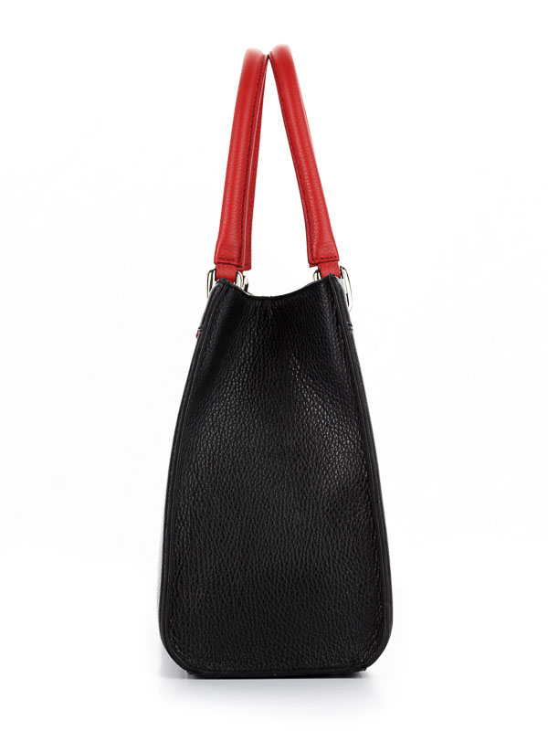 Tiano Collection Tasche Roma Saddler Farbe Schwarz und Rot Seite A